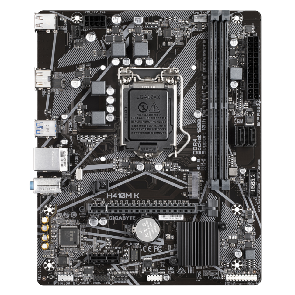 Материнская плата Gigabyte H410M K 2.0