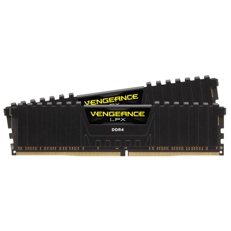 Оперативная память 16 Gb 3200 MHz CORSAIR VENGEANCE LPX Black (CMK16GX4M2C3200C18)