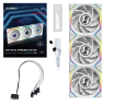 Комплект вентиляторов для корпуса Lian Li UNI FAN SL WIRELESS LCD 120 Reverse Blade ARGB White (G99.12RSLLCD1W3W.R0)