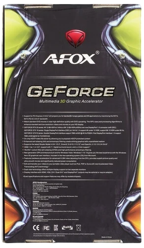 Видеокарта AFox (AF1650-4096D6H3-V6) GeForce GTX 1650 4GB GAMING DUAL