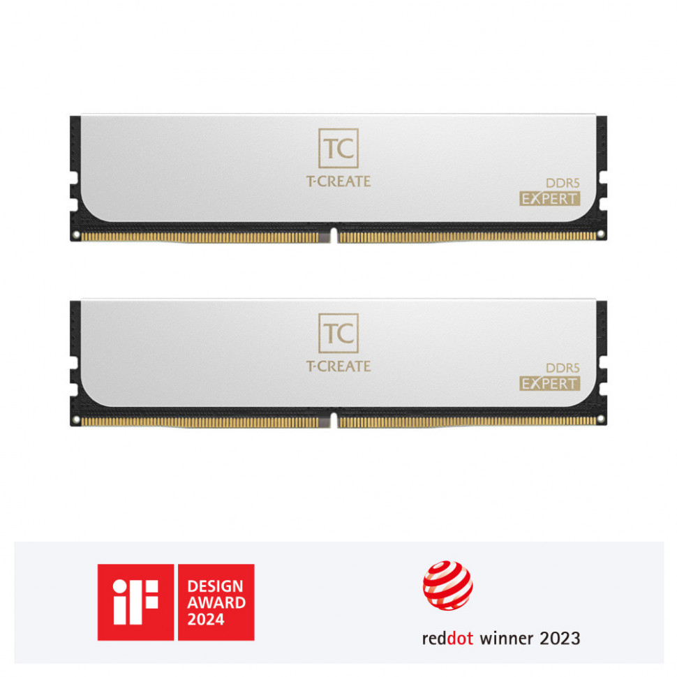 Оперативная память 128 Gb 6400 MHz Team Group T-CREATE Expert White (CTCWD5128G6400HC42CDC01)