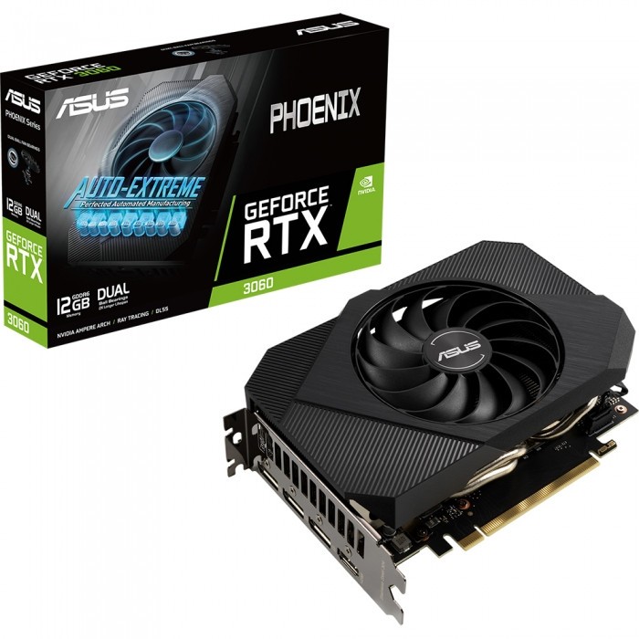 Видеокарта ASUS (PH-RTX3060-12G) GeForce RTX 3060 12GB Phoenix