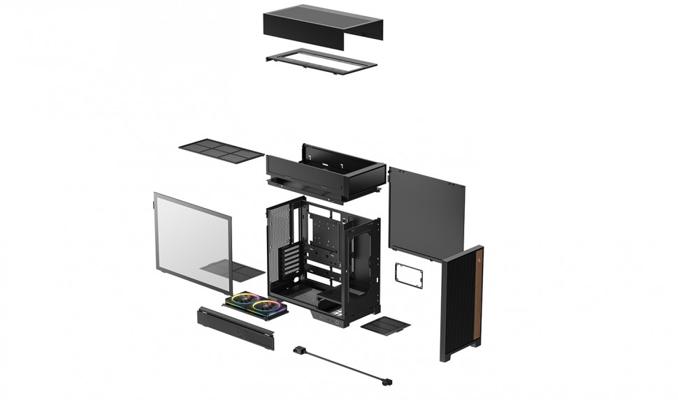 Компьютерный корпус Deepcool CL660 ARGB Black