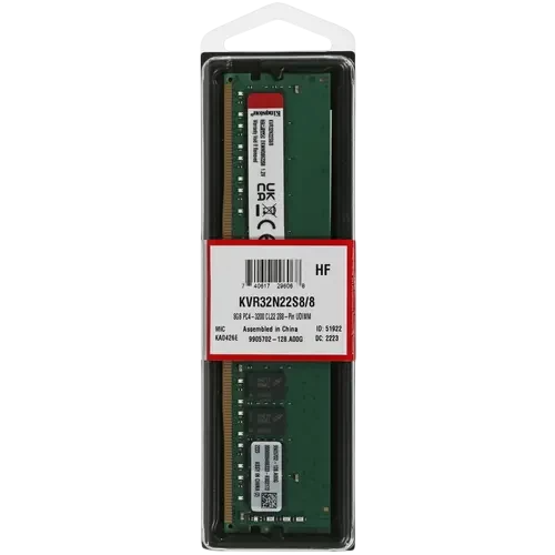 Оперативная память 8 Gb 3200 MHz Kingston (KVR32N22S8/8)