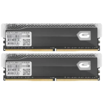 Оперативная память 32 Gb 3200 MHz GEIL ORION Titanium Grey RGB (GOSG432GB3200C22DC)