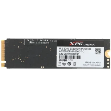 Твердотельный накопитель ADATA 256 Gb SX6000 PRO ASX6000PNP-256GT-C XPG