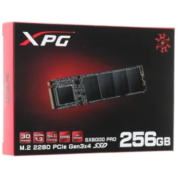 Твердотельный накопитель ADATA 256 Gb SX6000 PRO ASX6000PNP-256GT-C XPG