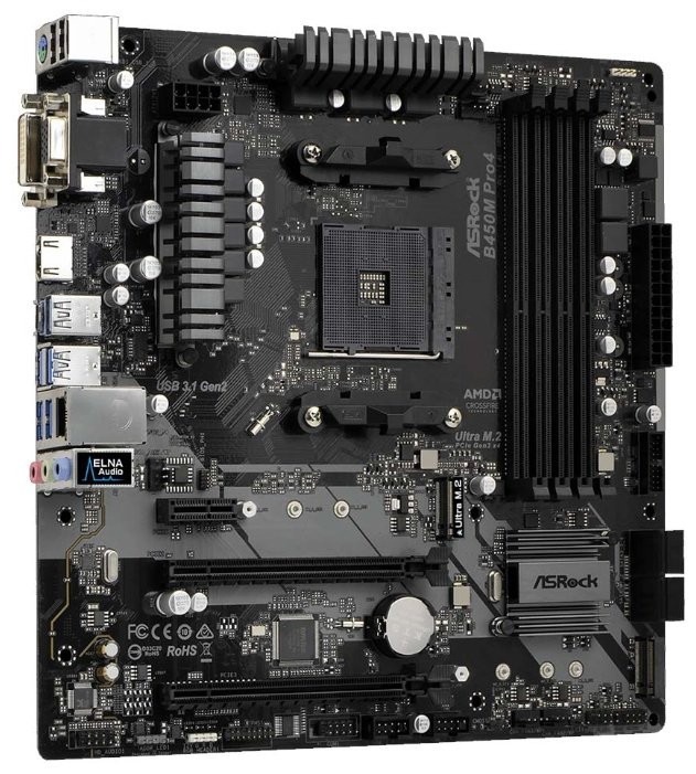 Материнская плата ASRock B450M PRO4