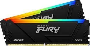 Оперативная память 32 Gb 2666 MHz Kingston FURY Beast RGB PnP Black (KF426C16BB12AK2/32)