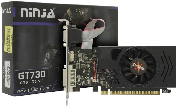 Видеокарта Sinotex Ninja (NF73NP043F) GeForce GT 730 4GB CRT 1FAN