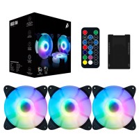 Вентиляторы для корпуса 1STPLAYER FIREBASE СС (3шт.) 120mm, RGB, 6-pin, 1200rpm, 30.54cfm, 12V, 19dBA