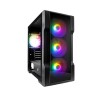 Компьютерный корпус 1STPLAYER TRILOBITE T3-G TG LED Black (FP_T3-G-BK-4F1)