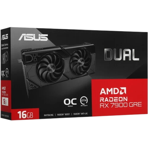Видеокарта ASUS (DUAL-RX7900GRE-O16G) Radeon RX 7900 GRE 16GB OC 90YV0J90-M0NA00