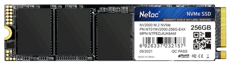 Твердотельный накопитель NETAC 256 Gb (NT01NV2000-256-E4X)