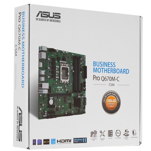 Материнская плата ASUS PRO Q670M-C-CSM 90MB19E0-M2EAYC