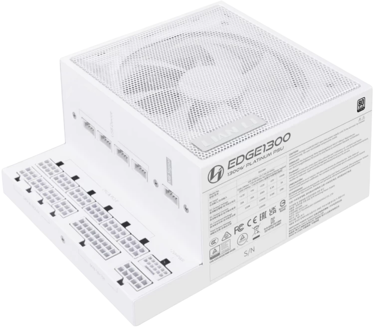 Блок питания Lian Li 1300W EG1300 White (G9P.EG1300.WE00.RU) 16 Pin (PCIe 5.1 Connector Cable Details)