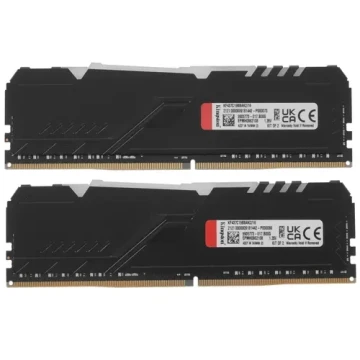 Оперативная память 16 Gb 3733 MHz Kingston FURY Beast RGB Black (KF437C19BBAK2/16)