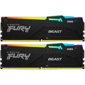 Оперативная память 16 Gb 6000 MHz Kingston FURY Beast RGB Black (KF560C30BBEAK2-16)