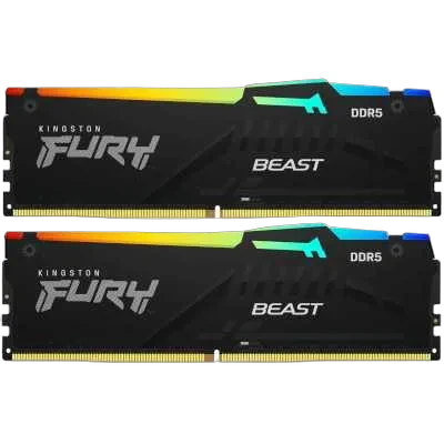 Оперативная память 16 Gb 6000 MHz Kingston FURY Beast RGB Black (KF560C30BBEAK2-16)