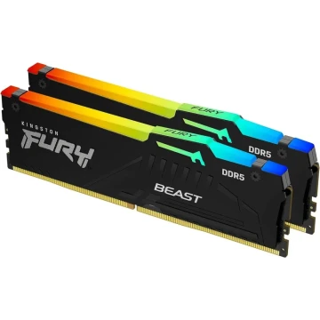 Оперативная память 16 Gb 6000 MHz Kingston FURY Beast RGB Black (KF560C30BBEAK2-16)