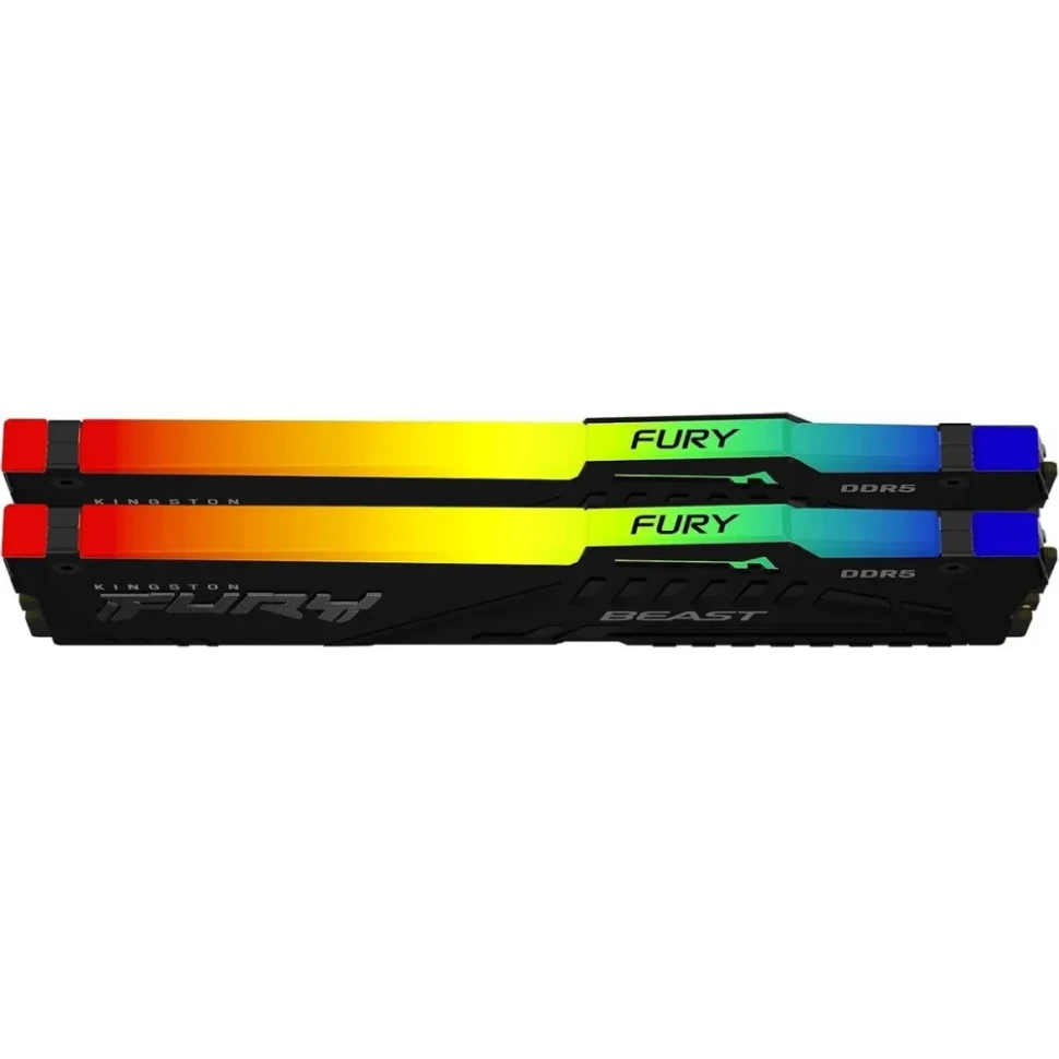 Оперативная память 16 Gb 6000 MHz Kingston FURY Beast RGB Black (KF560C30BBEAK2-16)