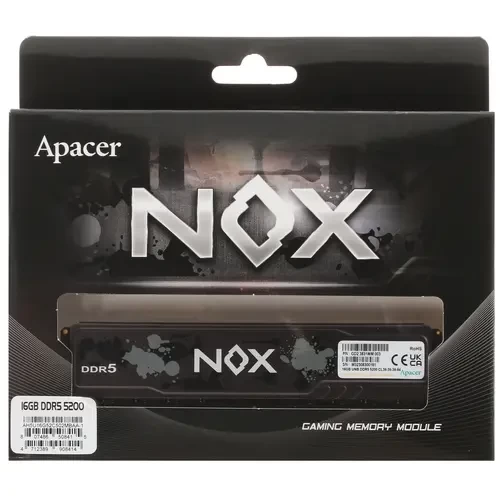 Оперативная память 16 Gb 5200 MHz Apacer OC NOX (AH5U16G52C502MBAA-1)
