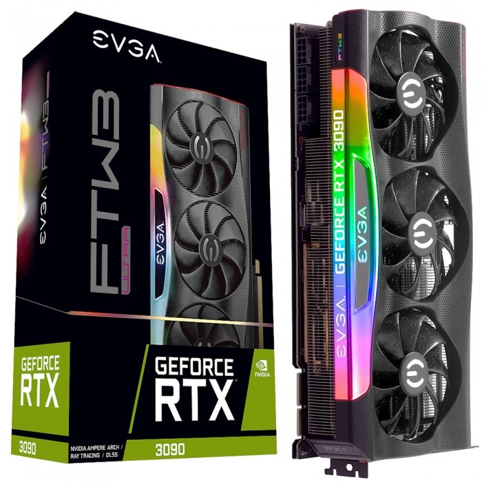 Видеокарта EVGA (24G-P5-3987-KR) GeForce RTX 3090 24GB FTW3 Ultra