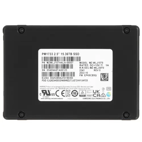 Твердотельный накопитель Samsung 15360 Gb MZWLJ15THALA-00007
