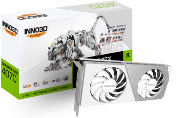Видеокарта INNO3D (N40702-126XX-183052V) GeForce RTX 4070 12GB TWIN X2 OC White