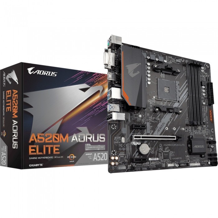 Материнская плата GIGABYTE A520M AORUS ELITE
