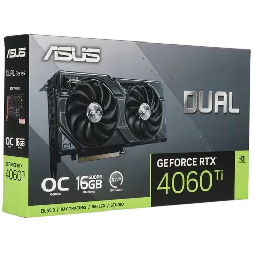 Видеокарта ASUS (DUAL-RTX4060TI-16G) GeForce RTX 4060 TI 16GB 90YV0JH1-M0NA00