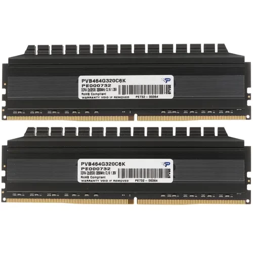 Оперативная память 64 Gb 3200 MHz PATRIOT (PVB464G320C6K)