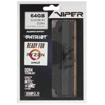 Оперативная память 64 Gb 3200 MHz PATRIOT (PVB464G320C6K)