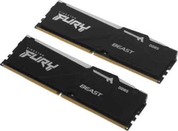 Оперативная память 32 Gb 6400 MHz Kingston FURY Beast RGB Black (KF564C32BBAK2-32)