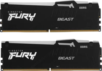 Оперативная память 32 Gb 6400 MHz Kingston FURY Beast RGB Black (KF564C32BBAK2-32)