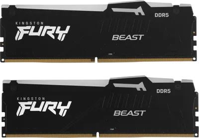 Оперативная память 32 Gb 6400 MHz Kingston FURY Beast RGB Black (KF564C32BBAK2-32)