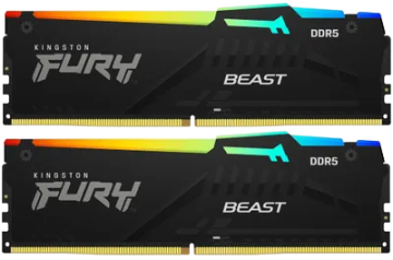 Оперативная память 32 Gb 6400 MHz Kingston FURY Beast RGB Black (KF564C32BBAK2-32)