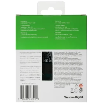 Твердотельный накопитель Western Digital 1000 Gb (WDS100T3G0C)
