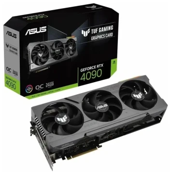 Видеокарта ASUS (TUF-RTX4090-O24G-GAMING) GeForce RTX 4090 24Gb TUF GAMING OC 90YV0IE0-M0NA00