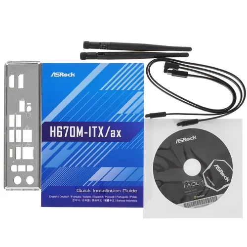 Материнская плата ASRock H670M-ITX/AX WiFi