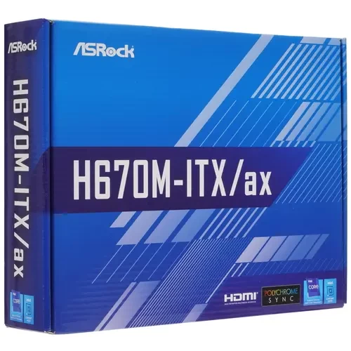 Материнская плата ASRock H670M-ITX/AX WiFi