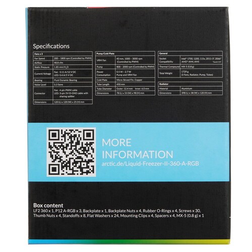Система жидкостного охлаждения для процессора Arctic Liquid Freezer II-360 A-RGB (ACFRE00101A)