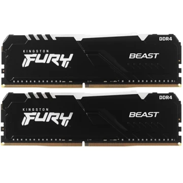 Оперативная память 32 Gb 3733 MHz Kingston FURY BEAST RGB Black (KF437C19BB1AK2/32)
