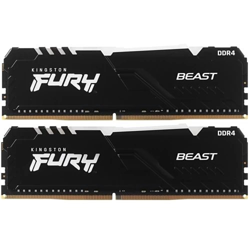 Оперативная память 32 Gb 3733 MHz Kingston FURY BEAST RGB Black (KF437C19BB1AK2/32)