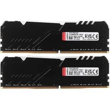 Оперативная память 32 Gb 3733 MHz Kingston FURY BEAST RGB Black (KF437C19BB1AK2/32)
