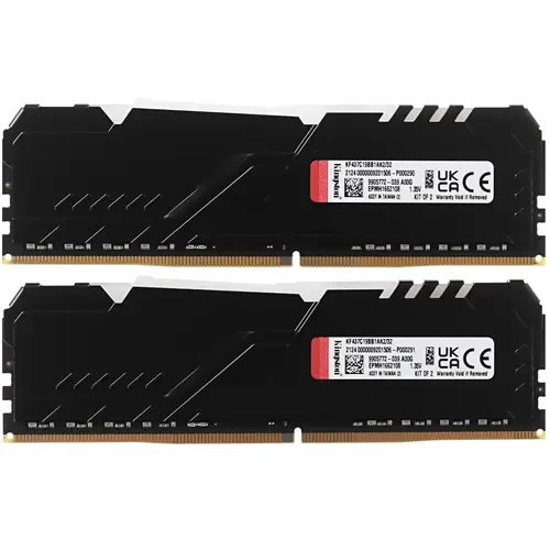 Оперативная память 32 Gb 3733 MHz Kingston FURY BEAST RGB Black (KF437C19BB1AK2/32)