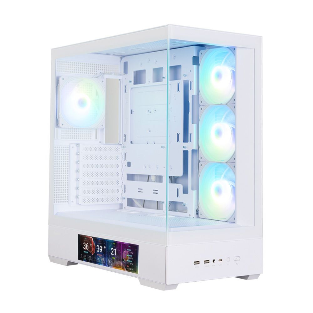 Компьютерный корпус Zalman P40 DS White ARGB
