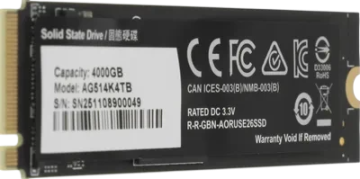 Твердотельный накопитель Gigabyte 4000 Gb AORUS (AG514K4TB)