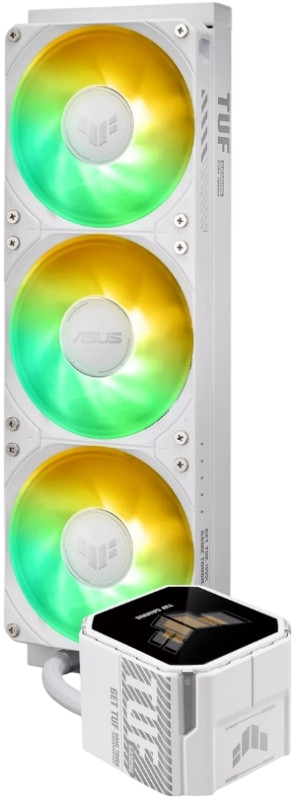 Система жидкостного охлаждения для процессора ASUS TUF GAMING LC III 360 ARGB LCD White (90RC01A2-B0EAY0)