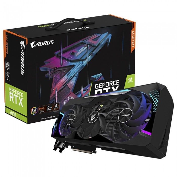 Видеокарта GIGABYTE (GV-N3080AORUS M-10GD) GeForce RTX 3080 10GB AORUS MASTER (rev. 3.0)